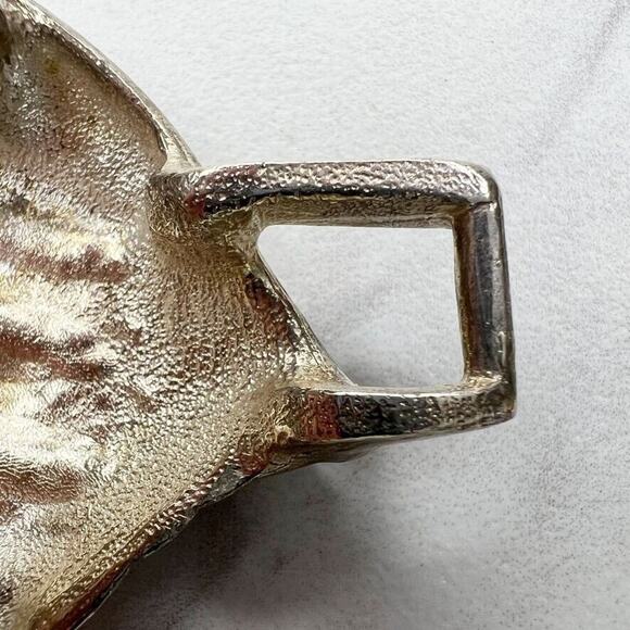 Vintage Flourish Silver Tone Belt Buckle Piece - Picture 9 of 9